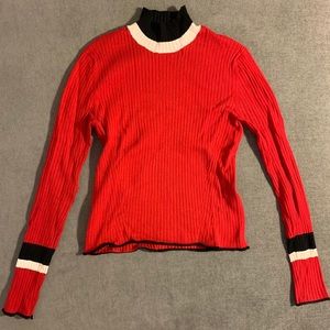 Zara Knit Mock Neck Sweater